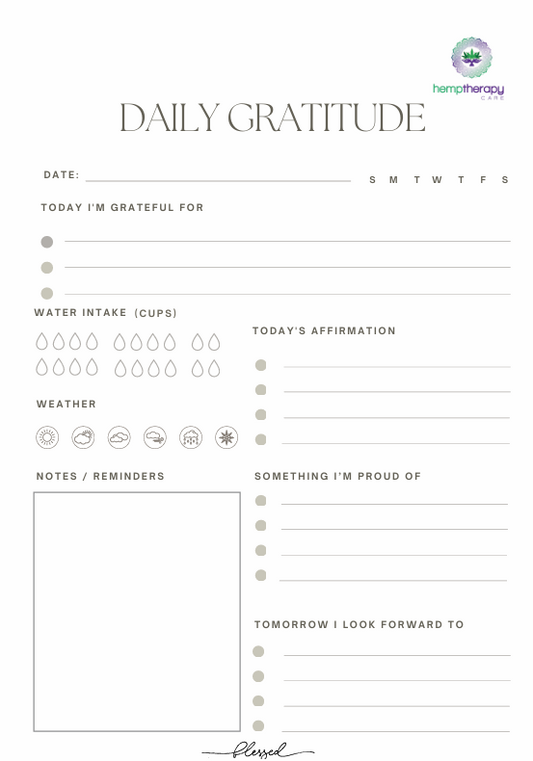 Planner Refill - Daily Gratitude